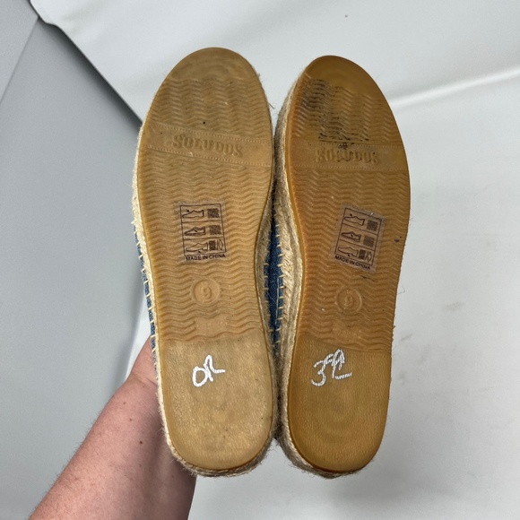Soludos Mary Matson Flat Slip On Espadrilles Duck Flamingo Size 9 - Picture 7 of 7